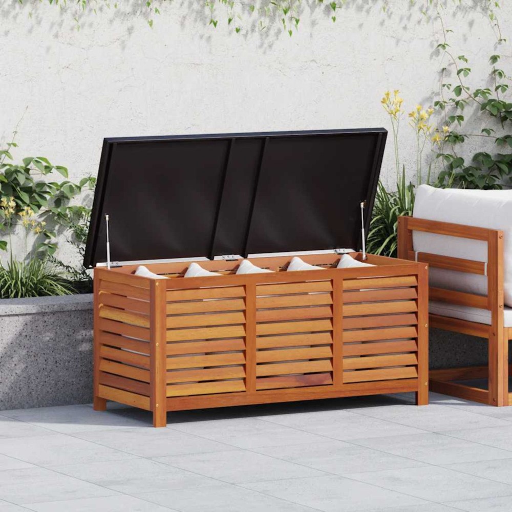 vidaXL Dynbox 117x50x55 cm massivt eukalyptusträ