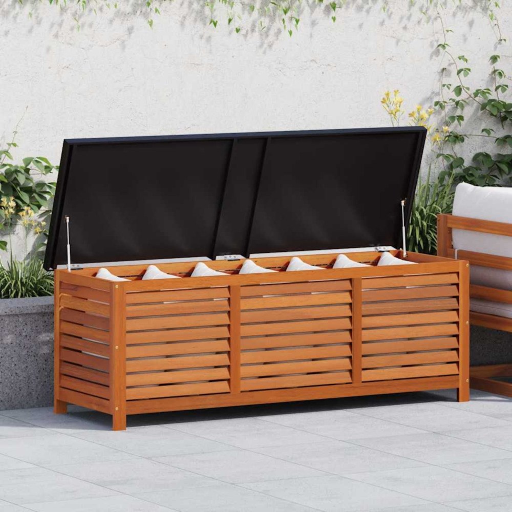 vidaXL Dynbox 150x50x55 cm massivt eukalyptusträ