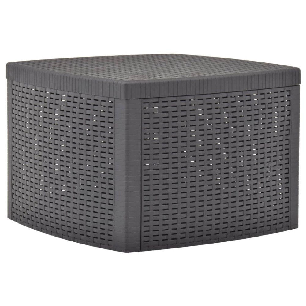 vidaXL Sidobord mocka 54x54x36,5 cm plast