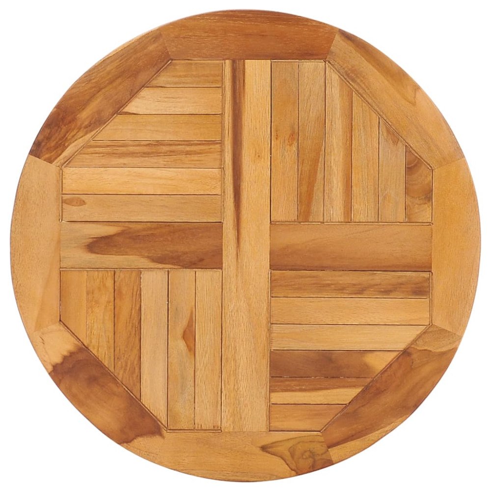 vidaXL Snurrbricka massiv teak