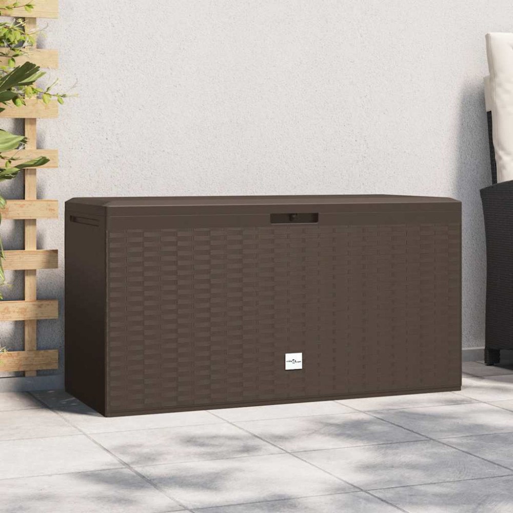 vidaXL Dynbox brun 114x47x60 cm