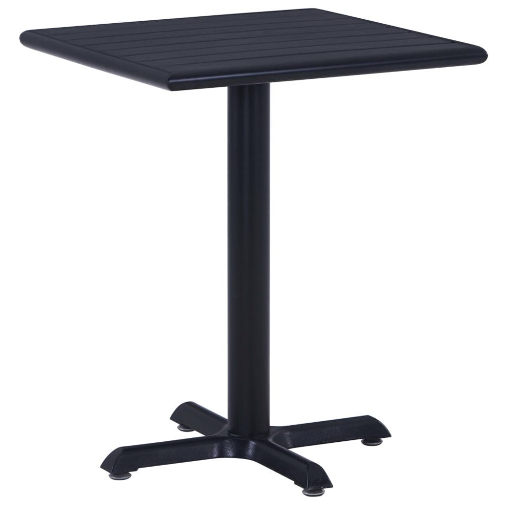 vidaXL Trädgårdsbord svart 60x60x75 cm