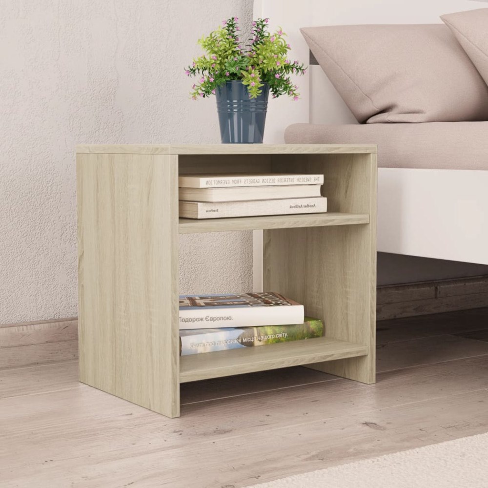 vidaXL Sängbord sonoma-ek 40x30x40 cm konstruerat trä