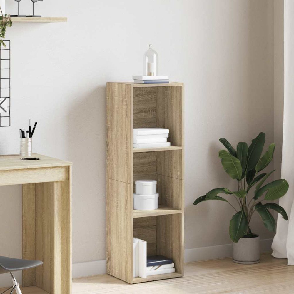 vidaXL Bokhylla/tv-bänk sonoma-ek 36x30x114 cm konstruerat trä