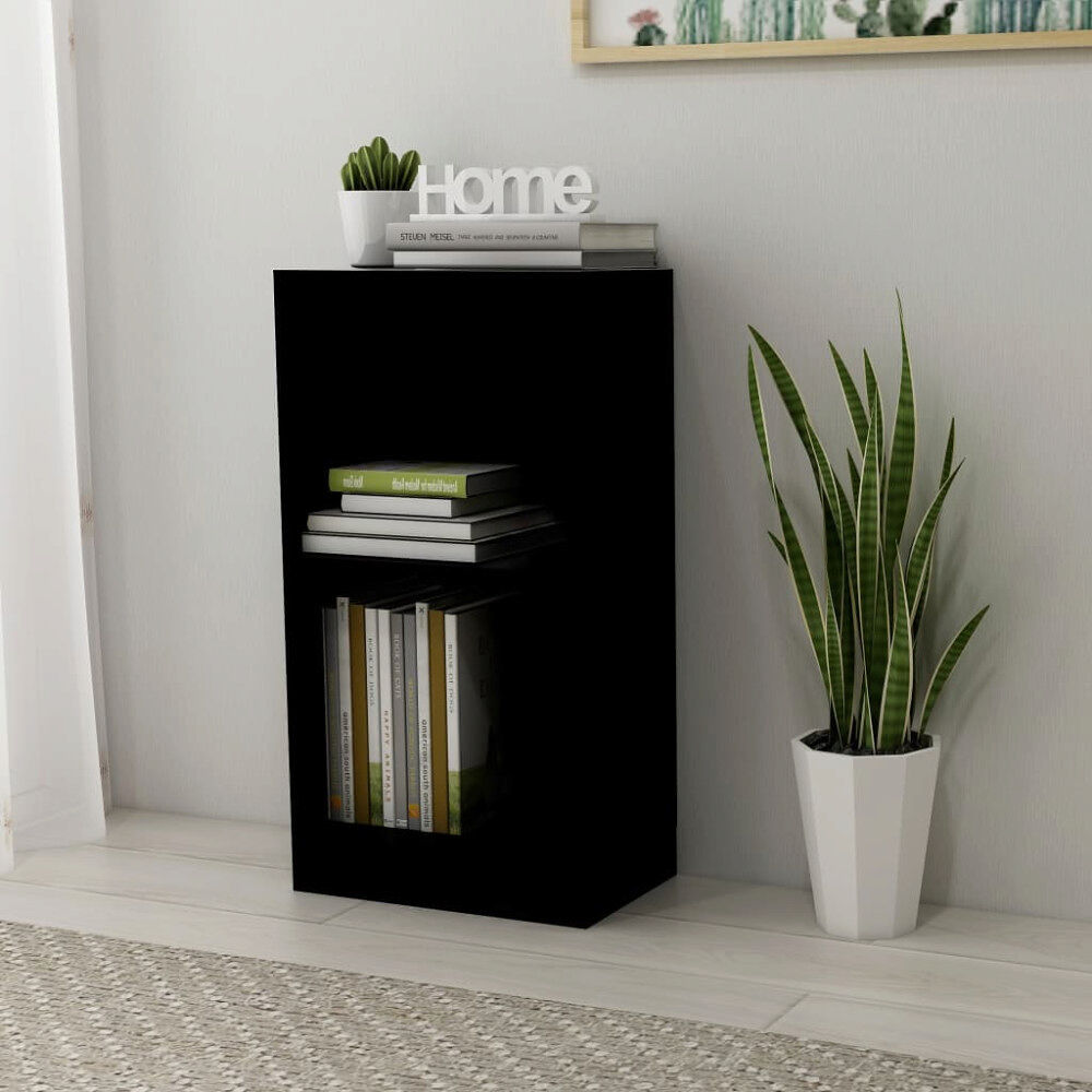 vidaXL Bokhylla svart 40x24x75 cm konstruerat trä