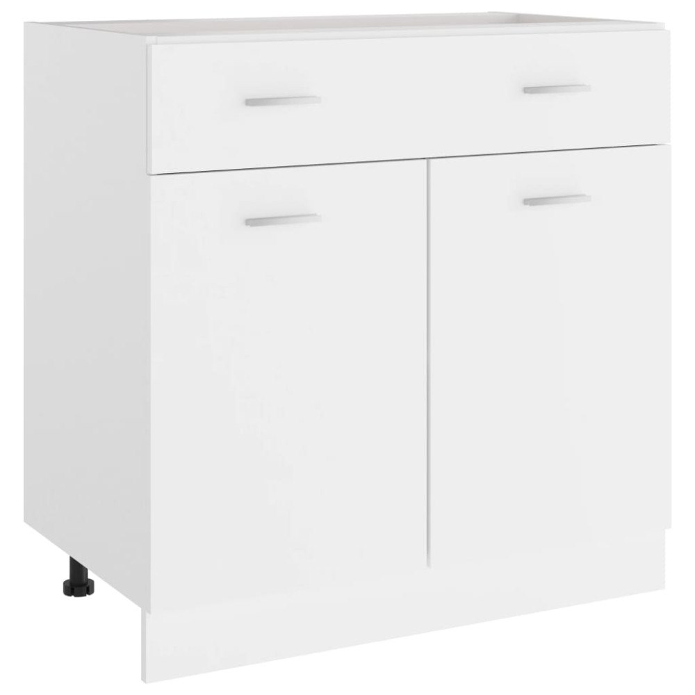 vidaXL Underskåp med låda “Lyon” vit 80x46x81,5 cm konstruerat trä