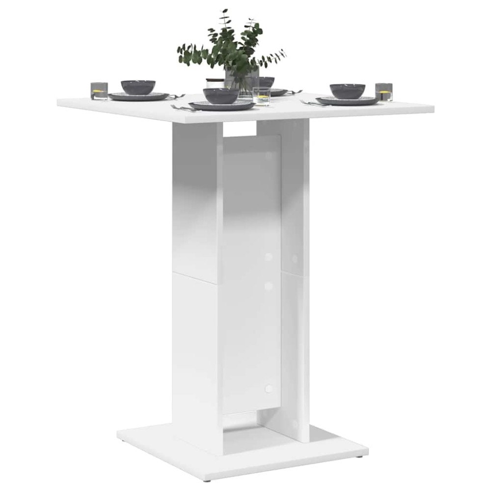vidaXL Cafébord vit 60x60x75 cm konstruerat trä