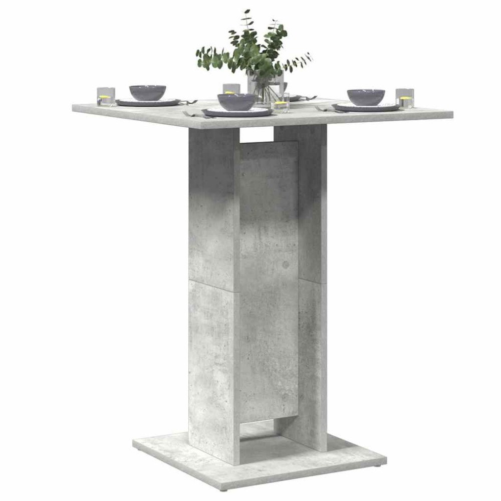vidaXL Bistrobord betonggrå 60x60x75 cm konstruerat trä