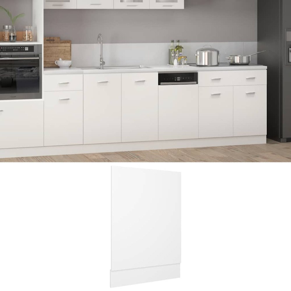 vidaXL Front för diskmaskin “Lyon” vit 45x3x67 cm konstruerat trä