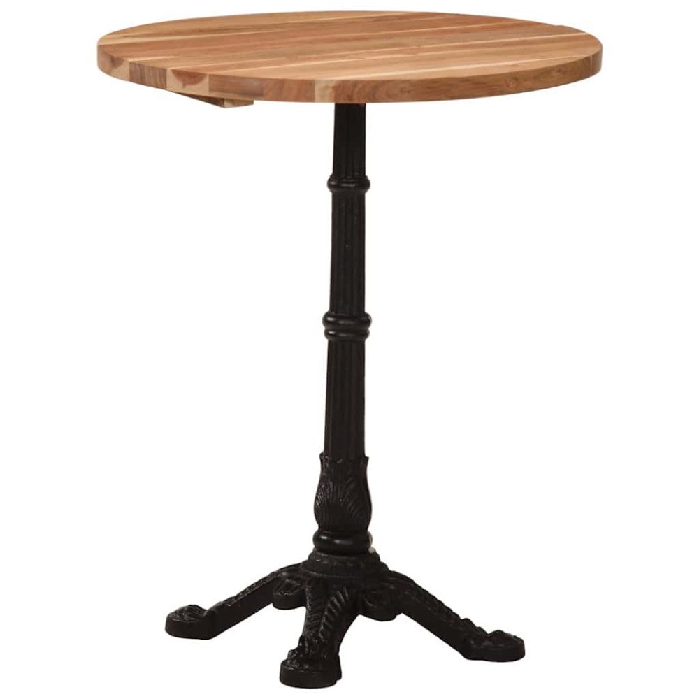 vidaXL Cafébord Ø60x76 cm massivt akaciaträ