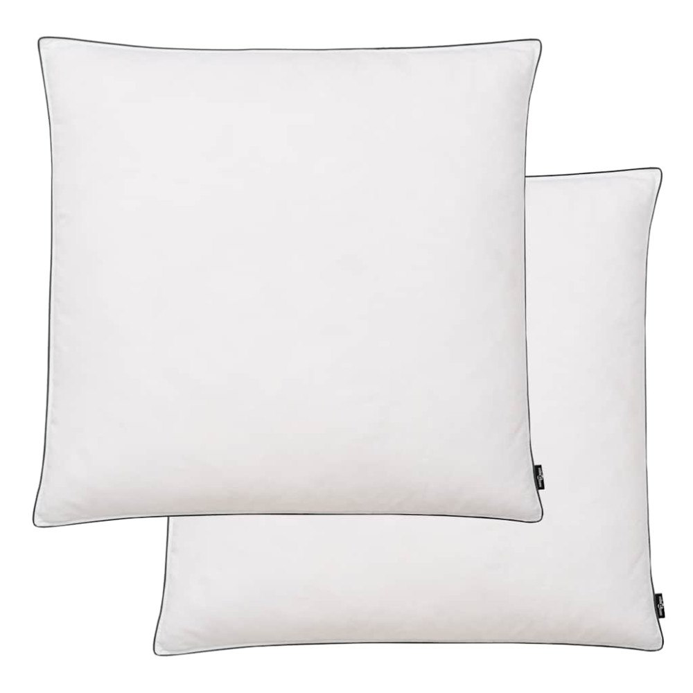 vidaXL Kuddar 2 st dun-/fjäderstoppning tung 80x80 cm vit