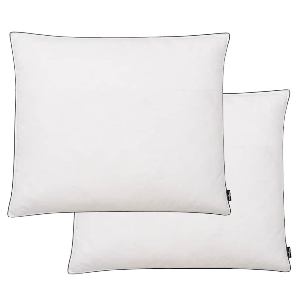vidaXL Kuddar 2 st dun-/fjäderstoppning tung 70x60 cm vit