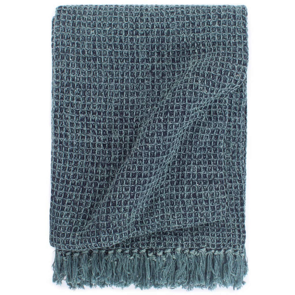 vidaXL Filt bomull 125x150 cm indigo