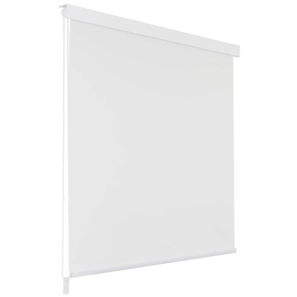 vidaXL Rullgardin för dusch 80x240 cm vit