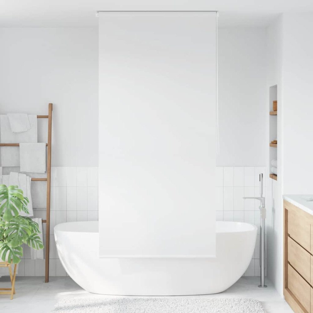 vidaXL Rullgardin för dusch 100x240 cm vit