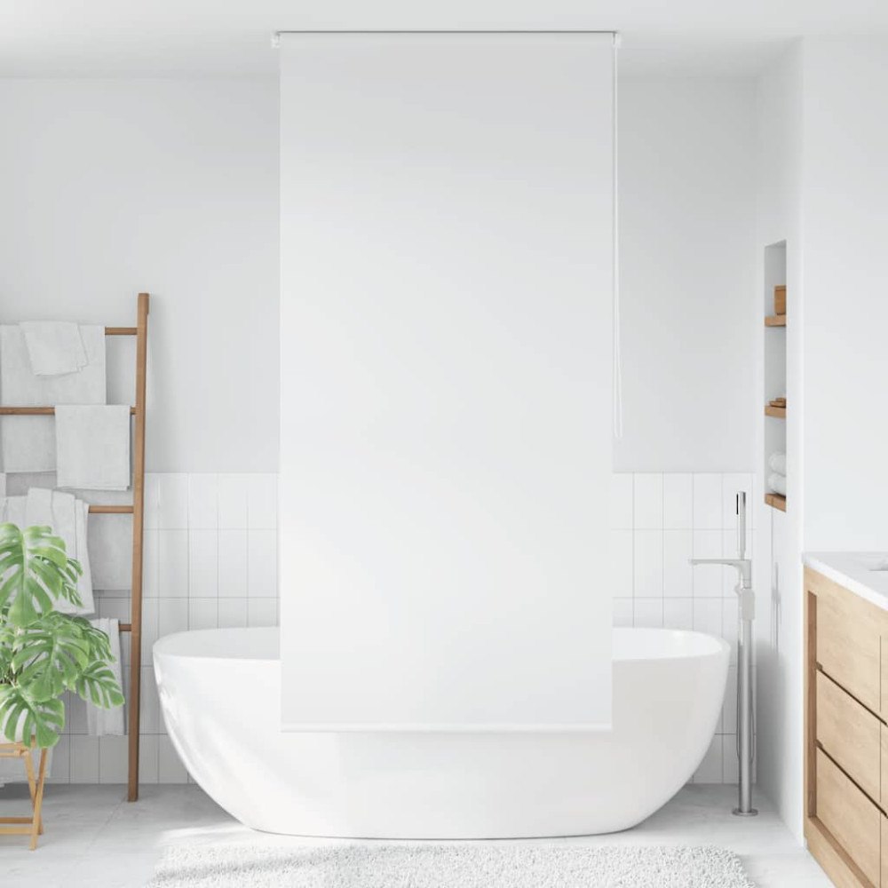 vidaXL Rullgardin för dusch 120x240 cm vit