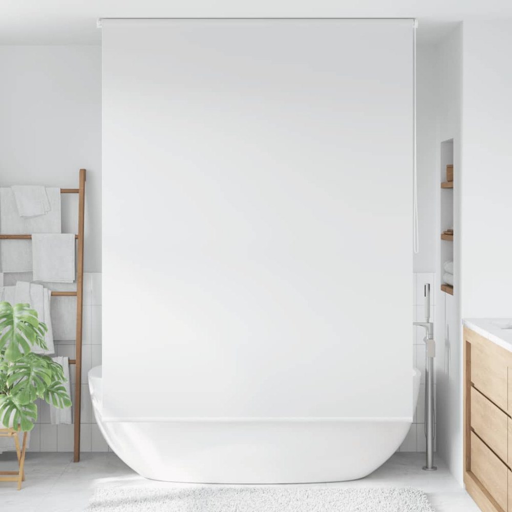 vidaXL Rullgardin för dusch 160x240 cm vit