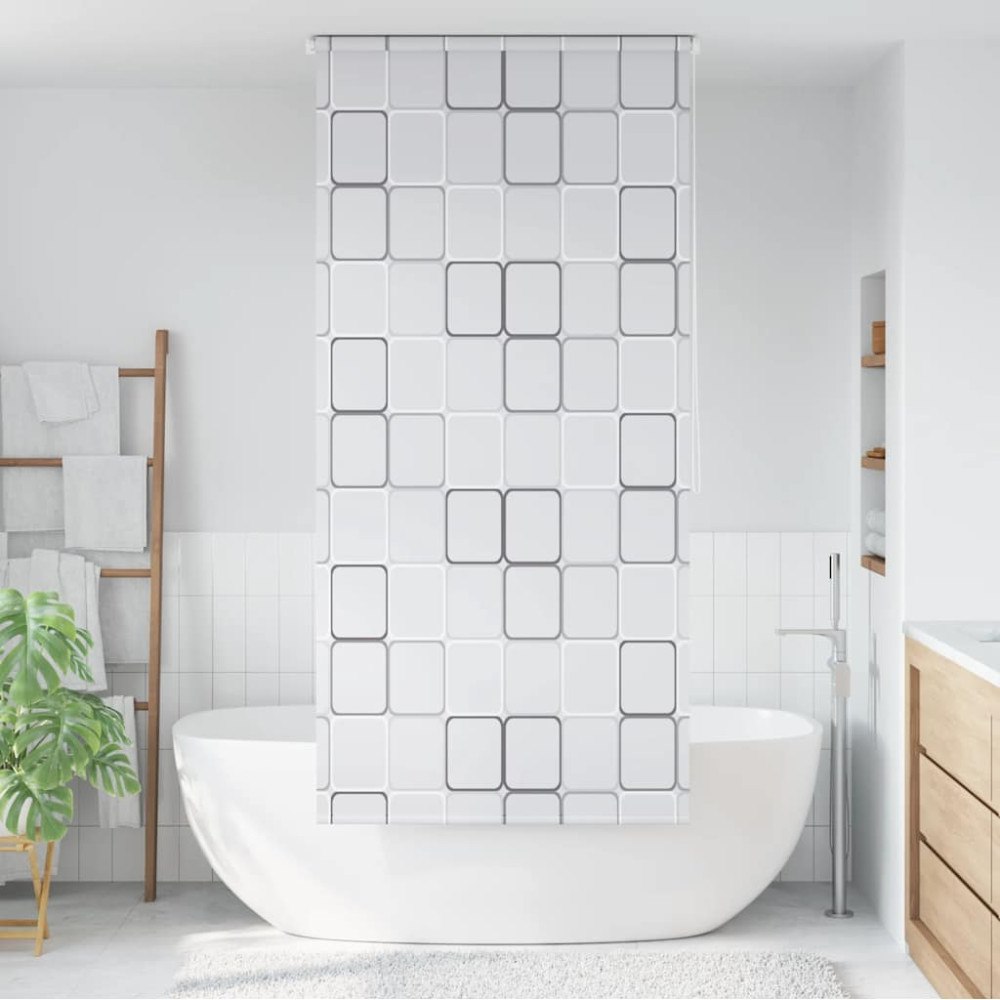 vidaXL Rullgardin för dusch 100x240 cm fyrkant