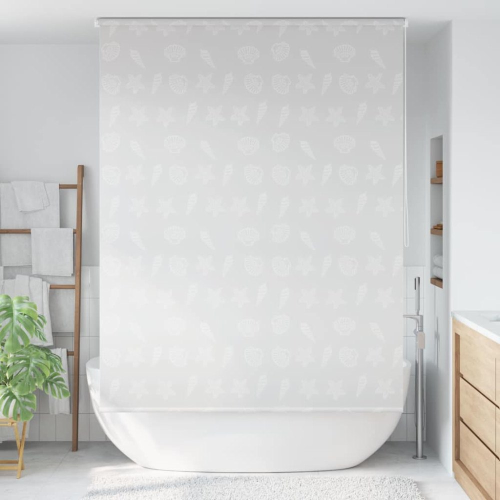 vidaXL Rullgardin för dusch 140x240 cm sjöstjärna