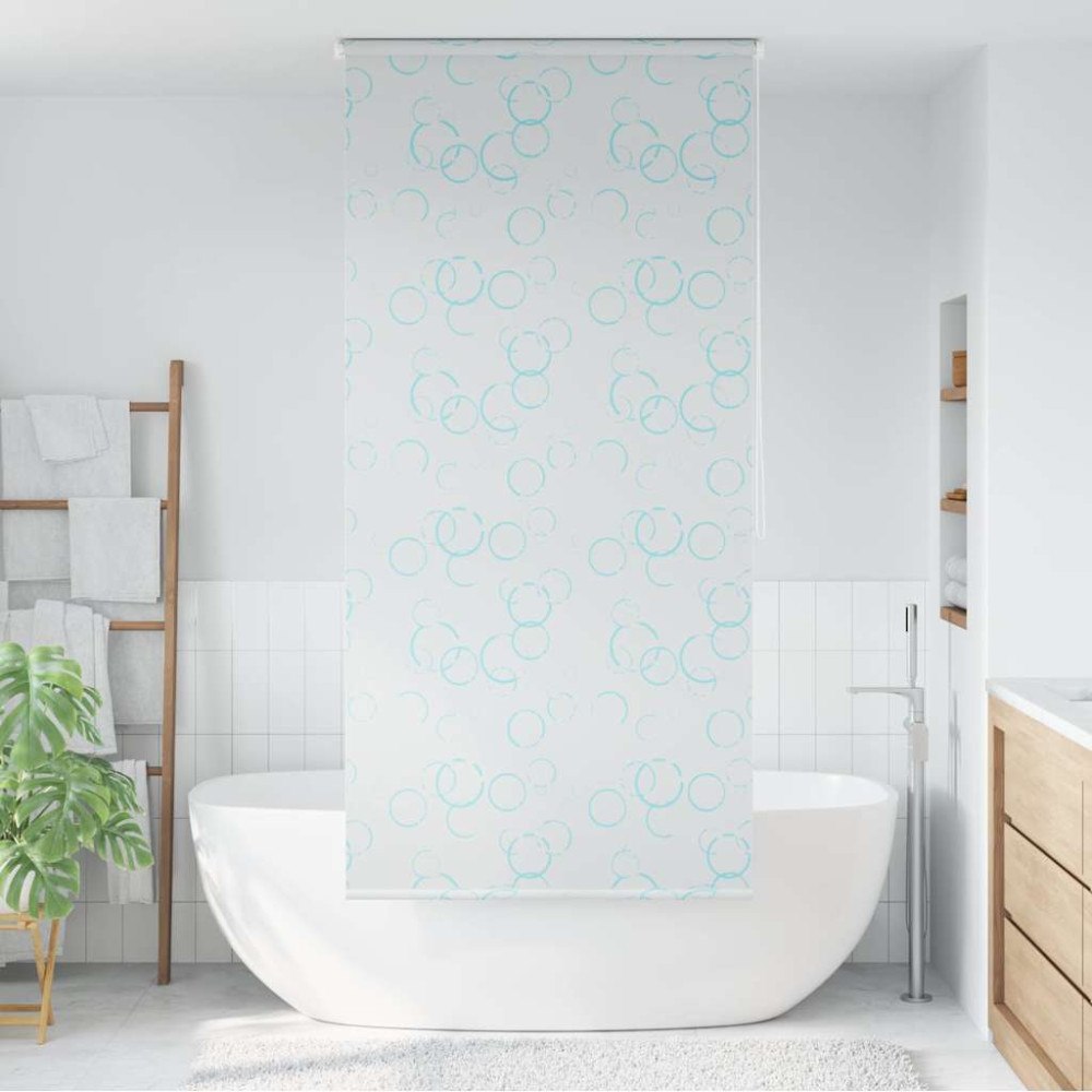 vidaXL Rullgardin för dusch 80x240 cm bubbla