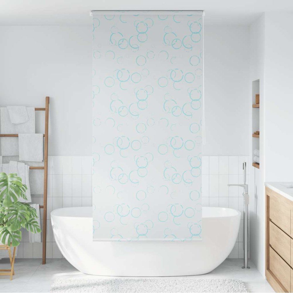 vidaXL Rullgardin för dusch 100x240 cm bubbla