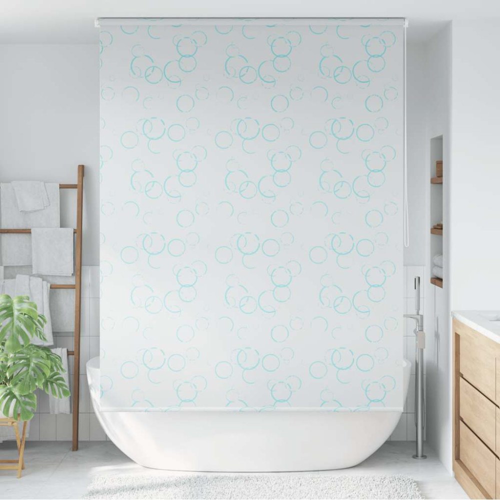 vidaXL Rullgardin för dusch 160x240 cm bubbla
