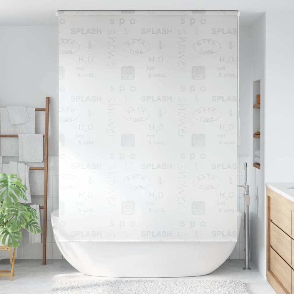 vidaXL Rullgardin för dusch 140x240 cm stänk