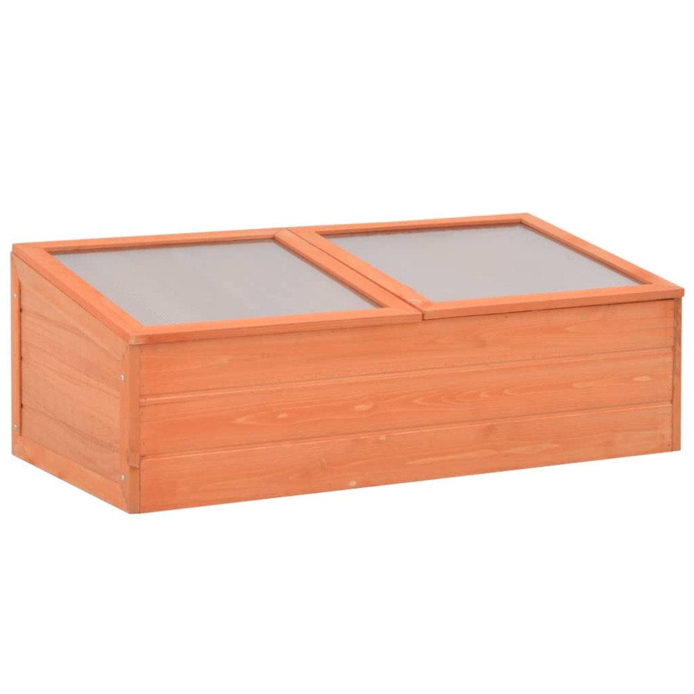 vidaXL Växthus trä 100x50x34 cm