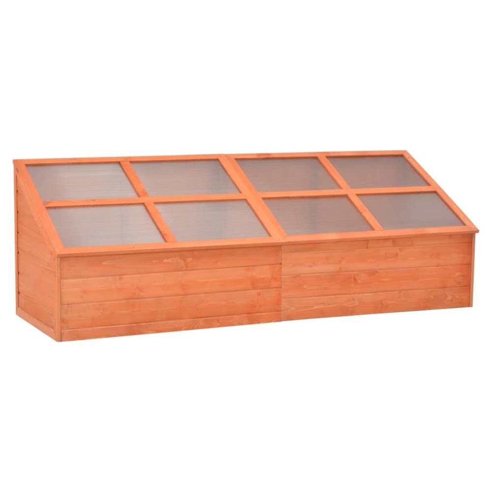 vidaXL Växthus trä 180x57x62 cm