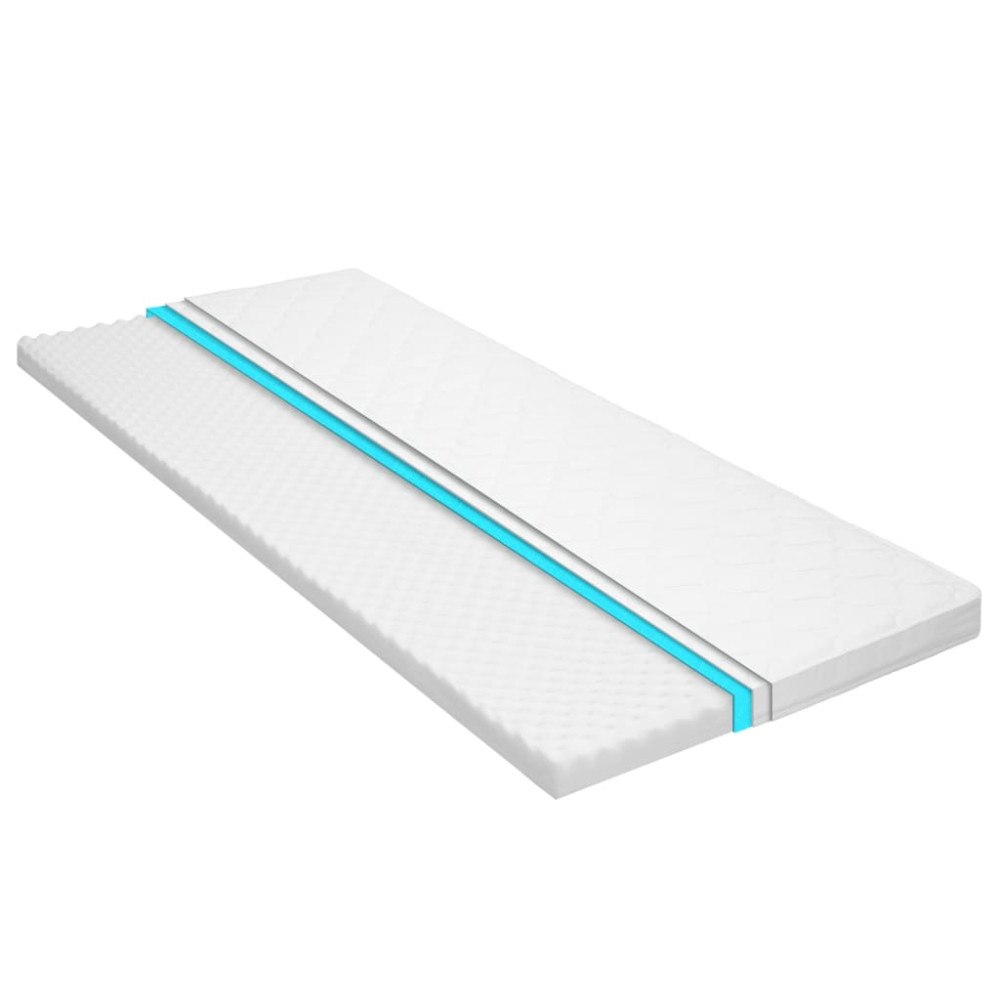 vidaXL Bäddmadrass 90x200 cm kallskum äggprofil 6 cm