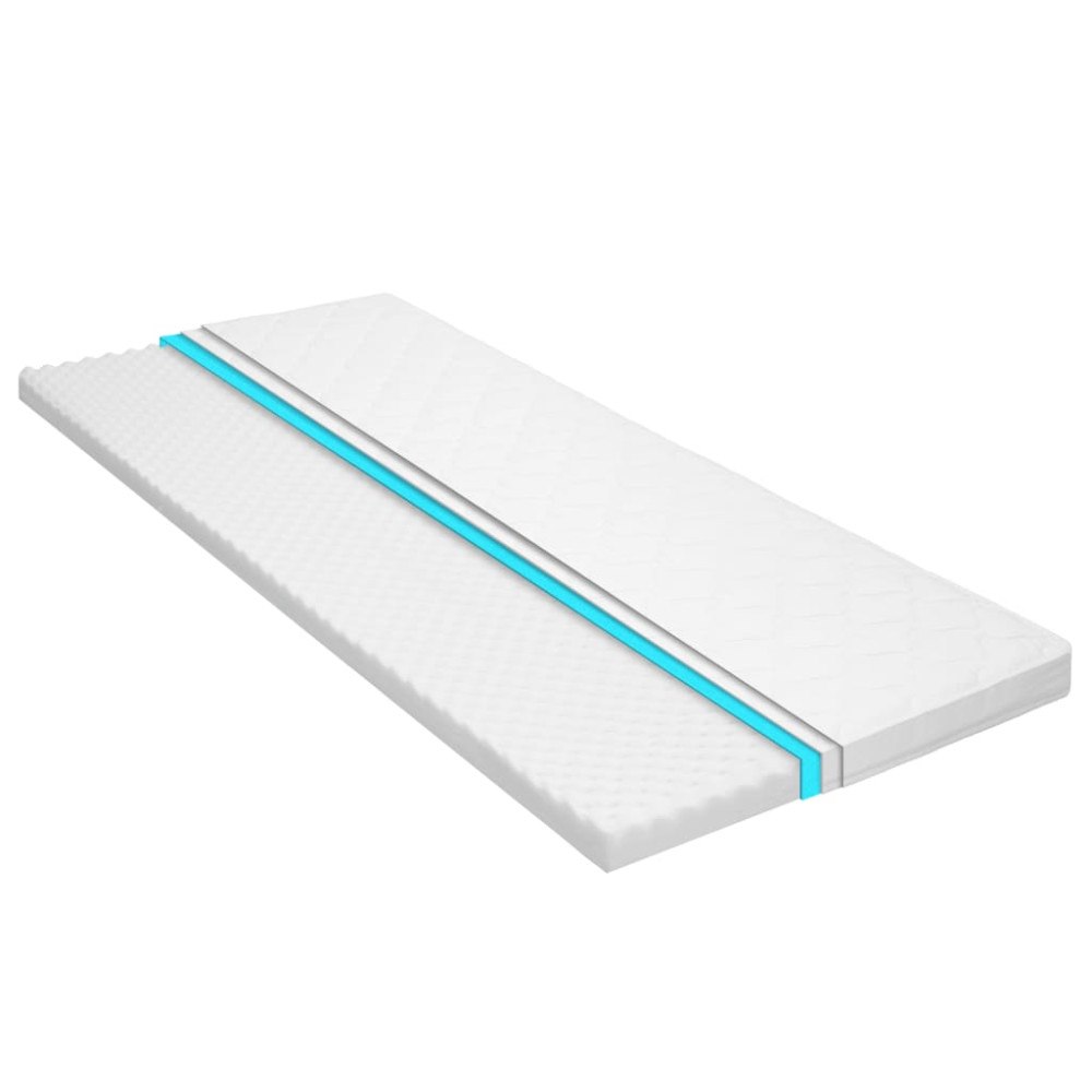 vidaXL Bäddmadrass 100x200 cm kallskum äggprofil 6 cm