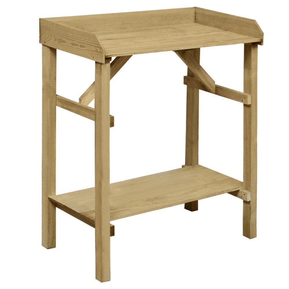 vidaXL Planteringsbord impregnerad furu 75x40x90 cm