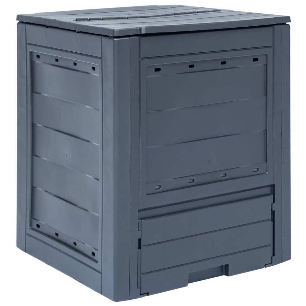 vidaXL Trädgårdskompost grå 60x60x73 cm 260 L