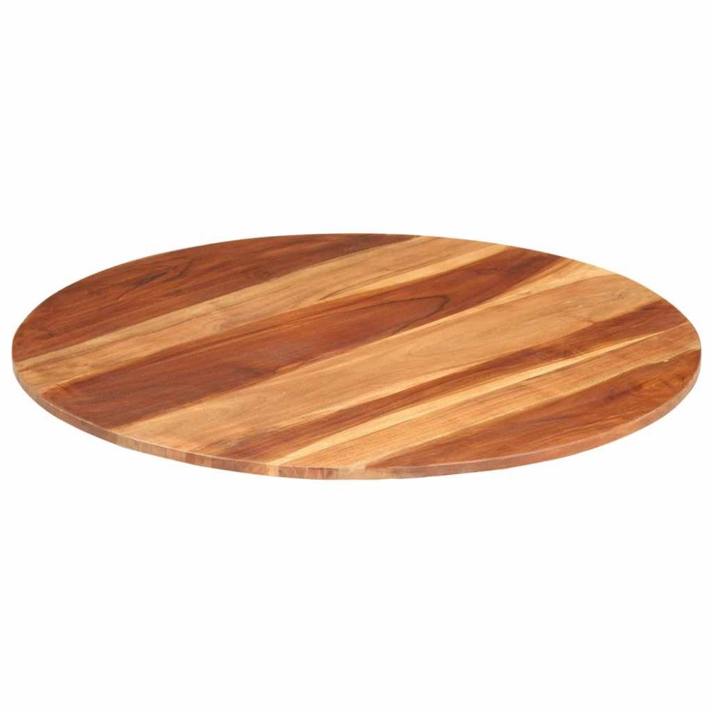 vidaXL Bordsskiva massivt akaciaträ rund 15-16 mm 80 cm