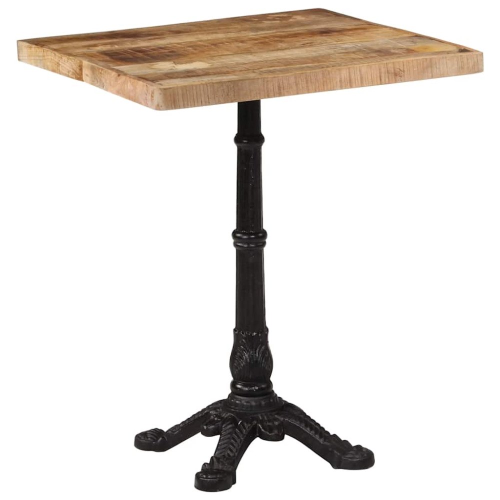 vidaXL Cafébord 60x60x77 cm grovt mangoträ