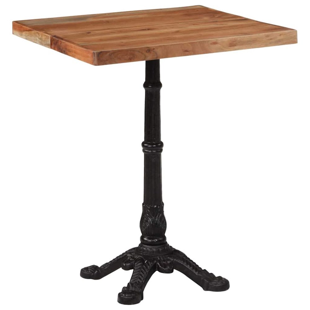 vidaXL Cafébord 60x60x76 cm massivt akaciaträ