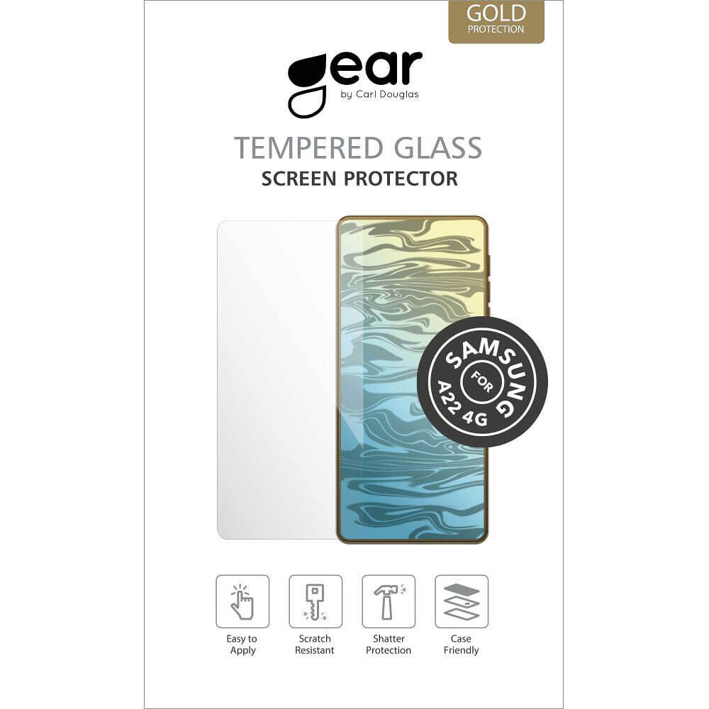 GEAR Härdat Glas 2.5D Samsung A22 4G