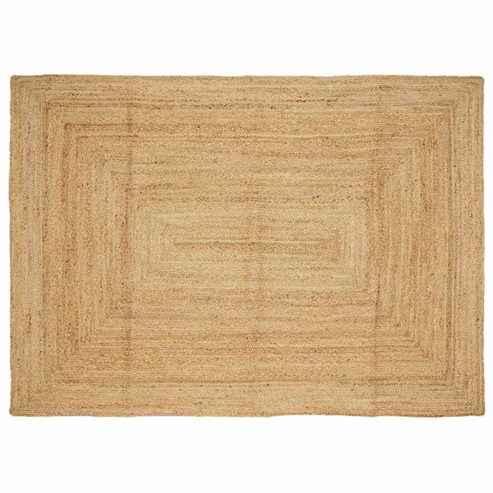 vidaXL Handgjord jutematta naturlig 160x230 cm