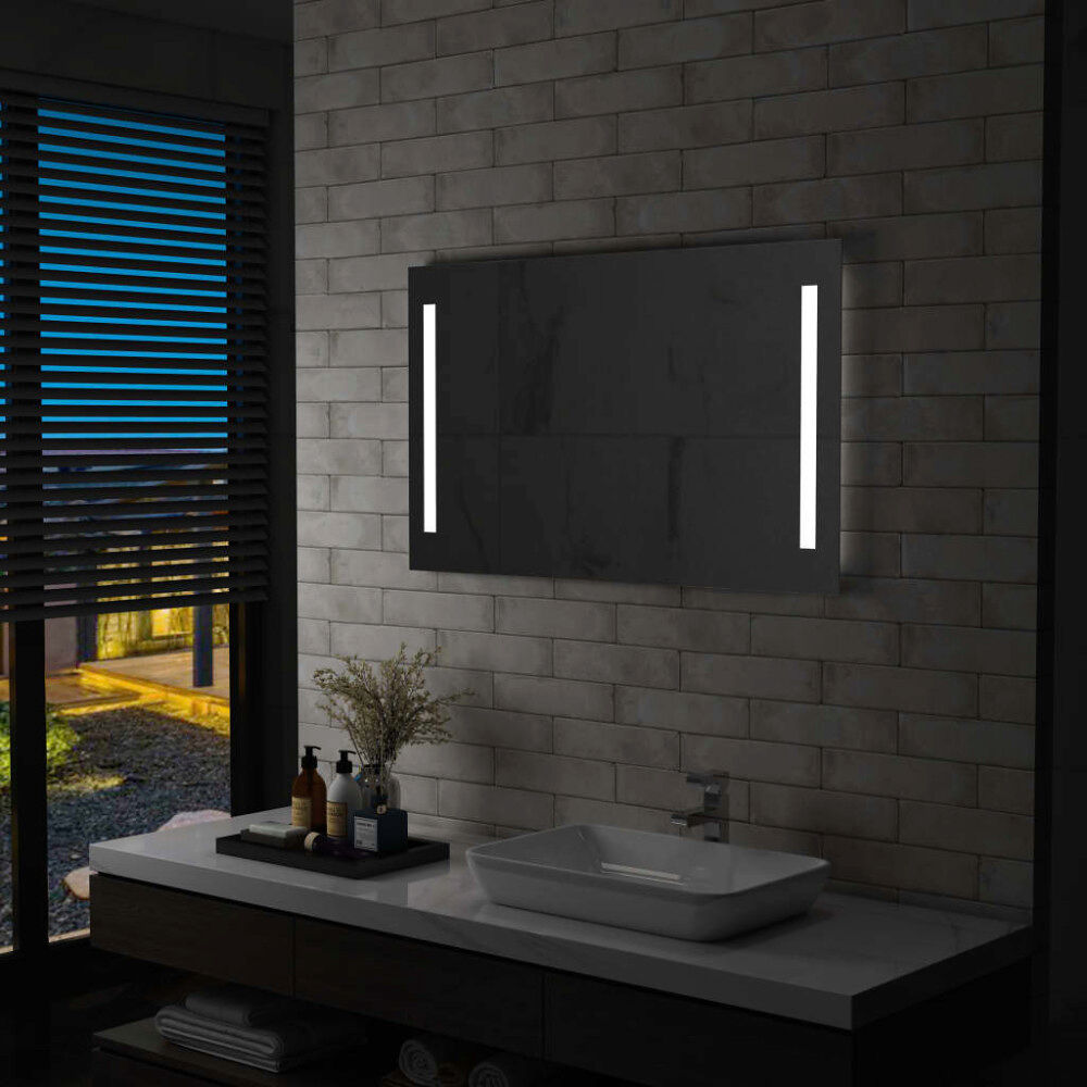 vidaXL Badrumsspegel LED 100x60 cm