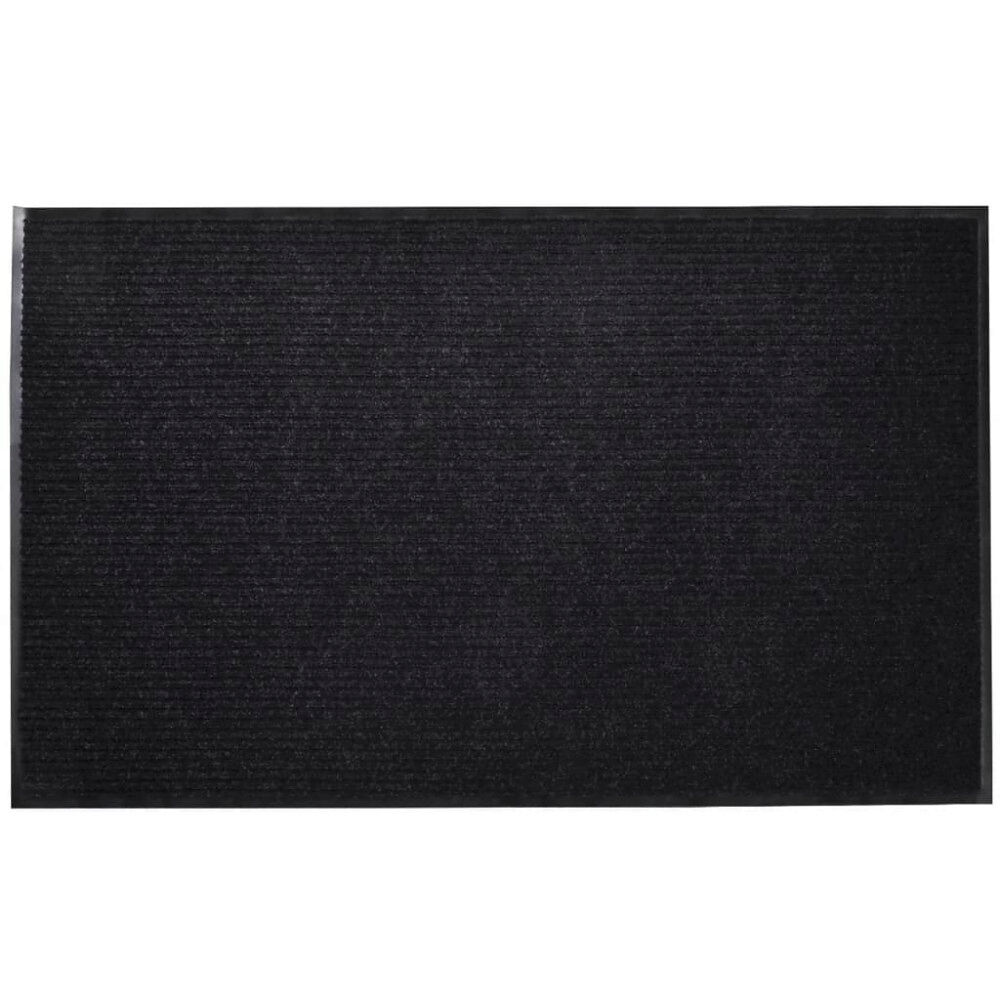 vidaXL Dörrmatta PVC Svart 90 x 60 cm