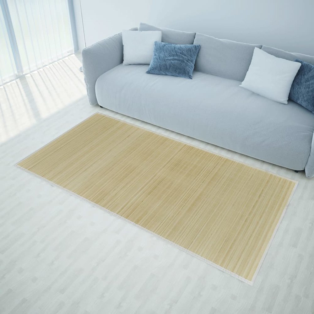 vidaXL Bambumatta rektangulär 150 x 200 cm
