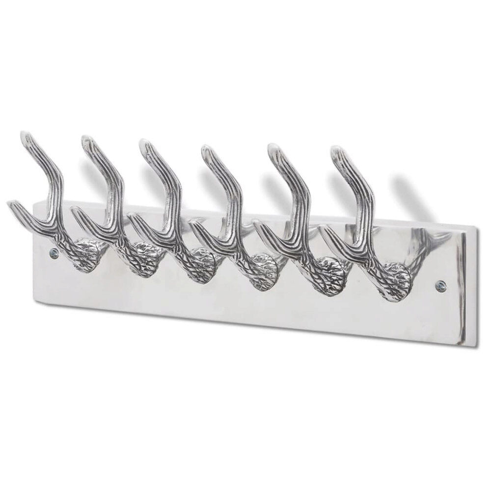 vidaXL Klädkrokar av aluminium Hatt/slips Silver
