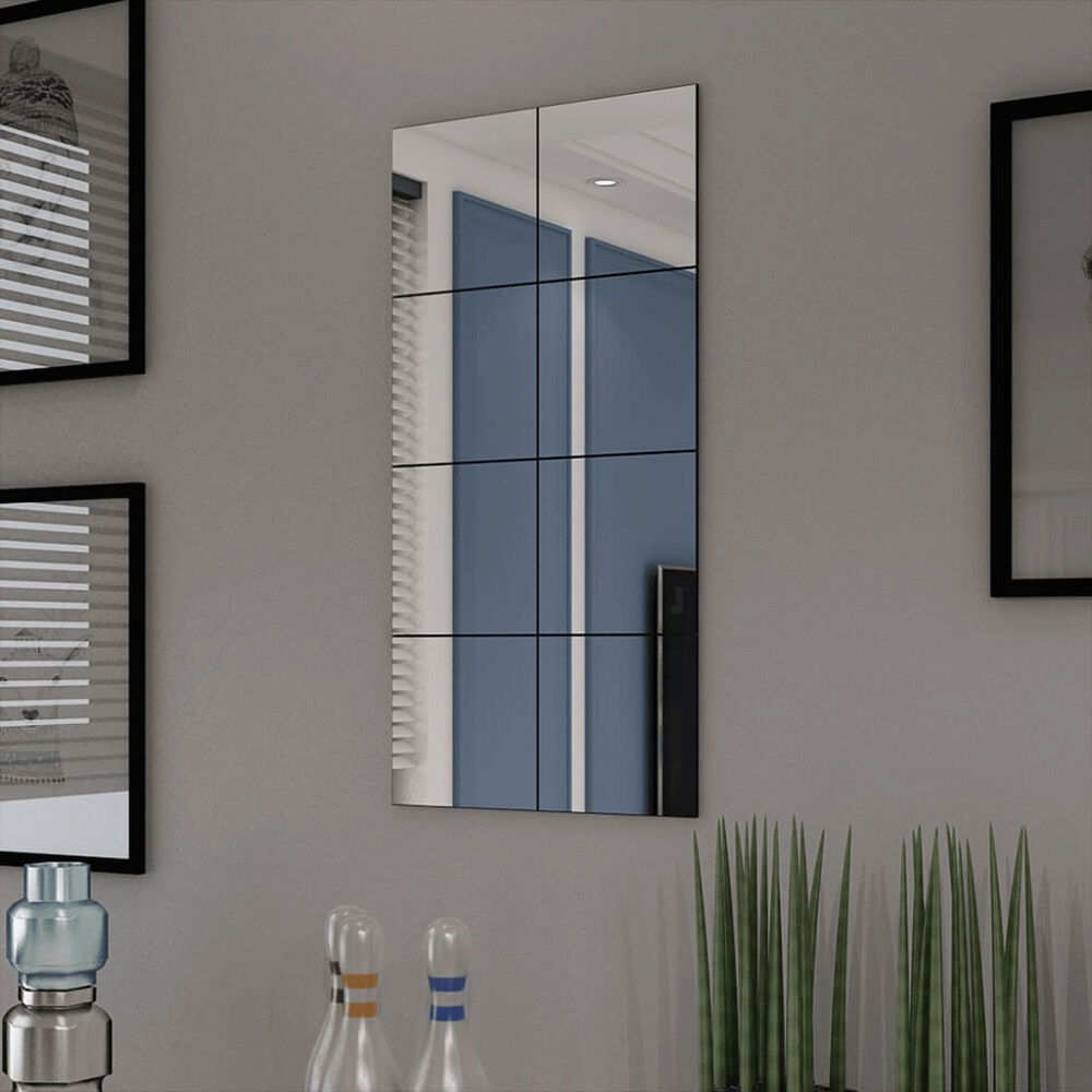 vidaXL Ramlösa spegelplattor glas 8 st 20,5 cm