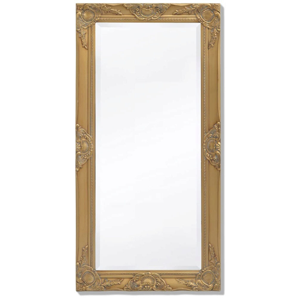 vidaXL Väggspegel i barockstil 100x50 cm guld