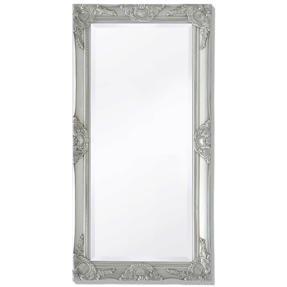 vidaXL Väggspegel i barockstil 100x50 cm silver