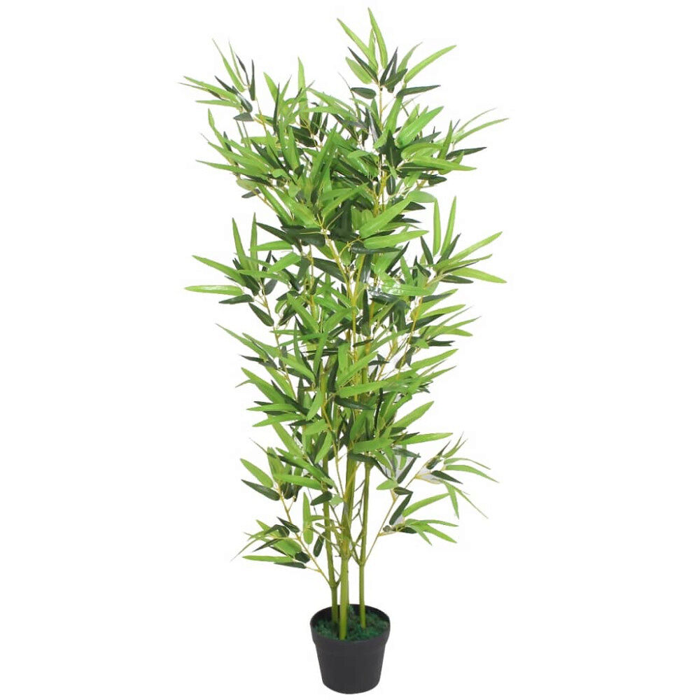 vidaXL Konstväxt Bambu med kruka 120 cm grön