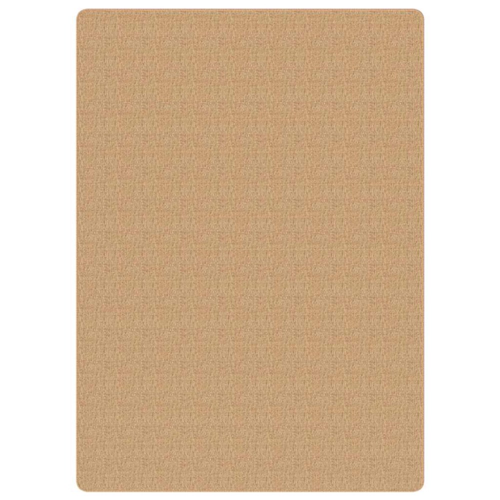 vidaXL Jutematta med latexundersida 70x130 cm naturlig