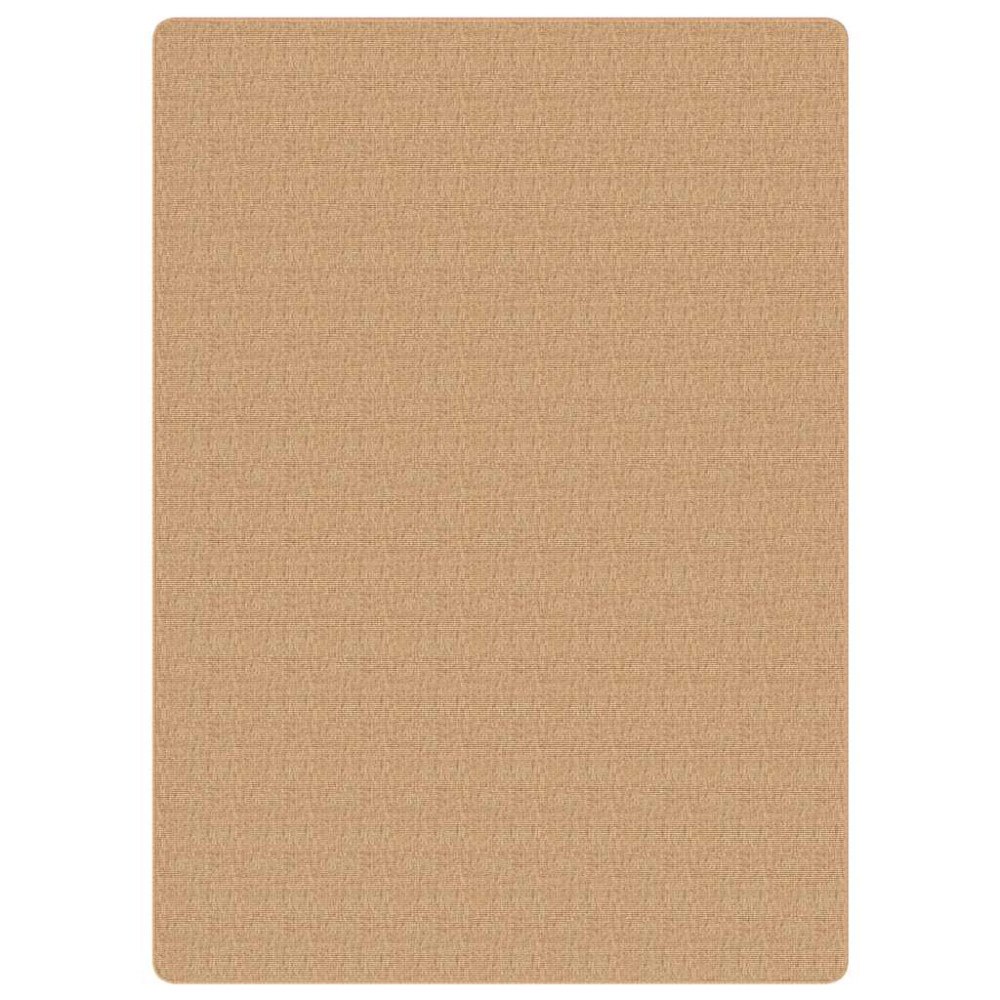 vidaXL Jutematta med latexundersida 70x130 cm naturlig