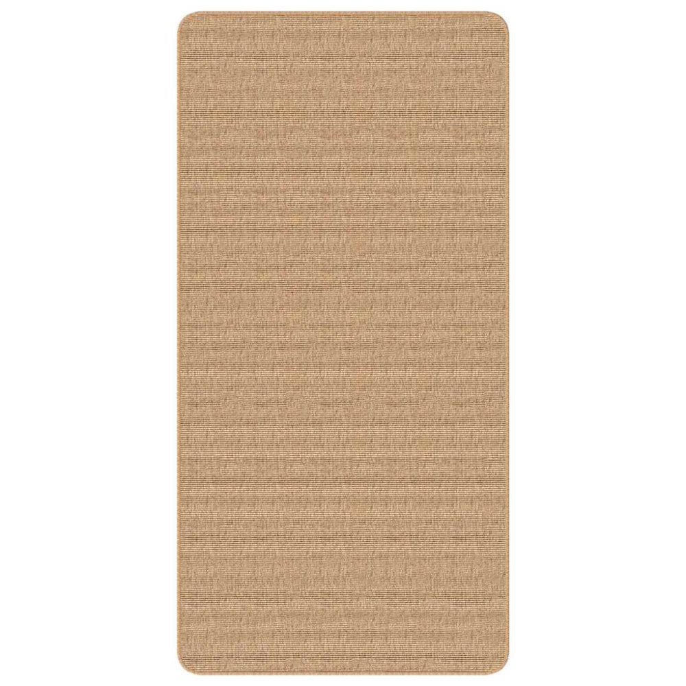 vidaXL Jutematta med latexundersida 80x160 cm naturlig