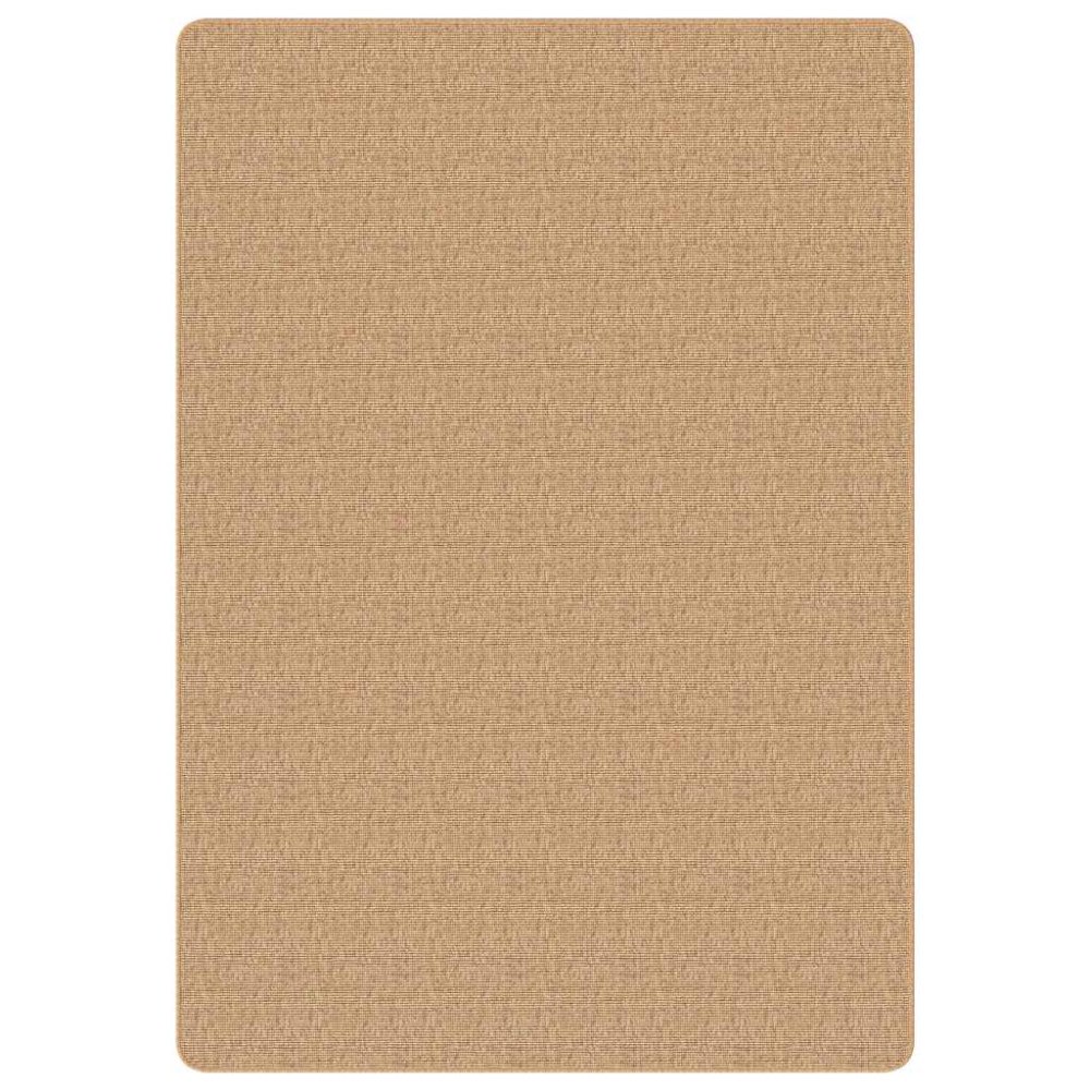 vidaXL Jutematta med latexundersida 160x230 cm naturlig